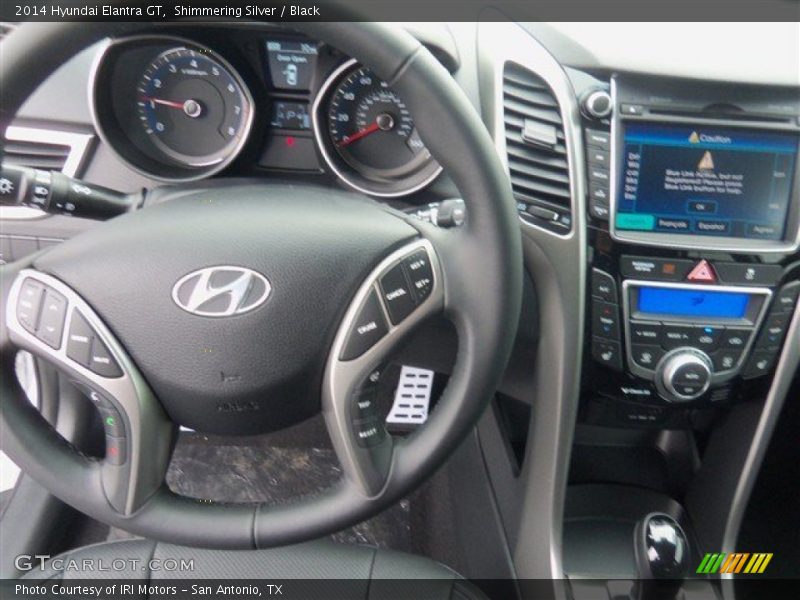 Shimmering Silver / Black 2014 Hyundai Elantra GT