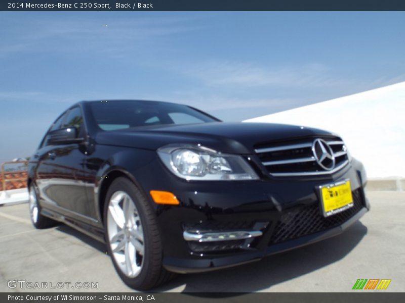 Black / Black 2014 Mercedes-Benz C 250 Sport