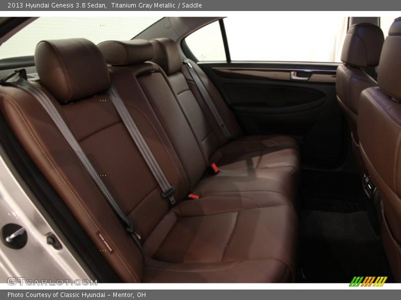 Titanium Gray Metallic / Saddle 2013 Hyundai Genesis 3.8 Sedan