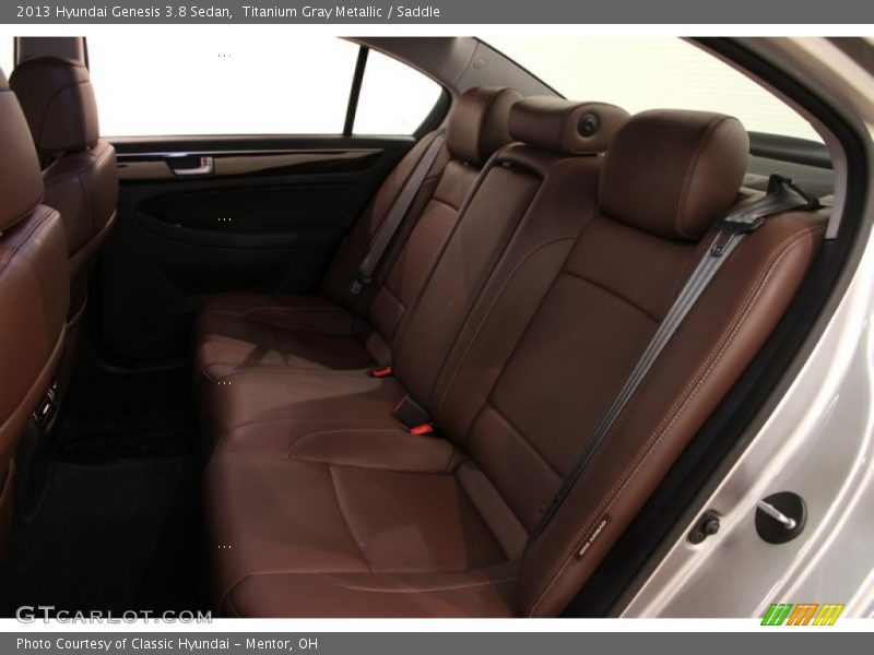 Titanium Gray Metallic / Saddle 2013 Hyundai Genesis 3.8 Sedan