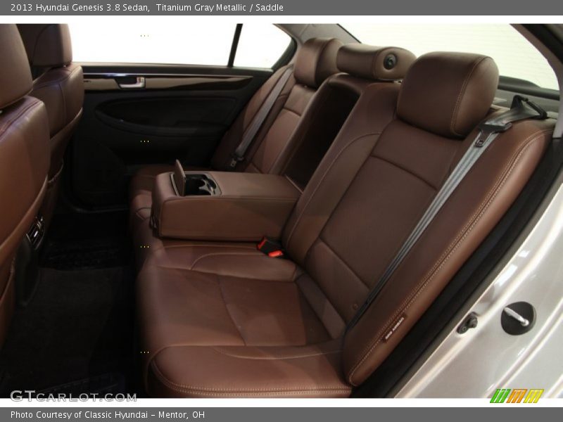 Titanium Gray Metallic / Saddle 2013 Hyundai Genesis 3.8 Sedan