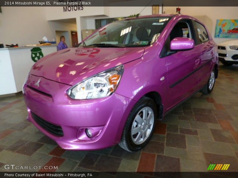 Plasma Purple / Black 2014 Mitsubishi Mirage ES