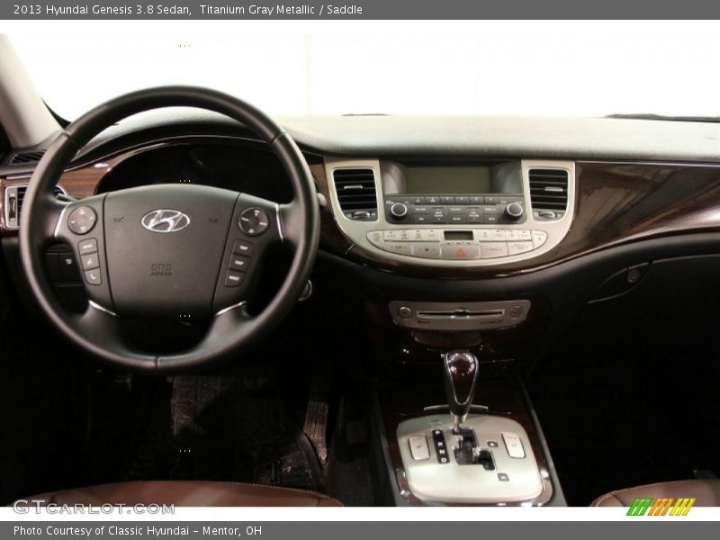 Titanium Gray Metallic / Saddle 2013 Hyundai Genesis 3.8 Sedan
