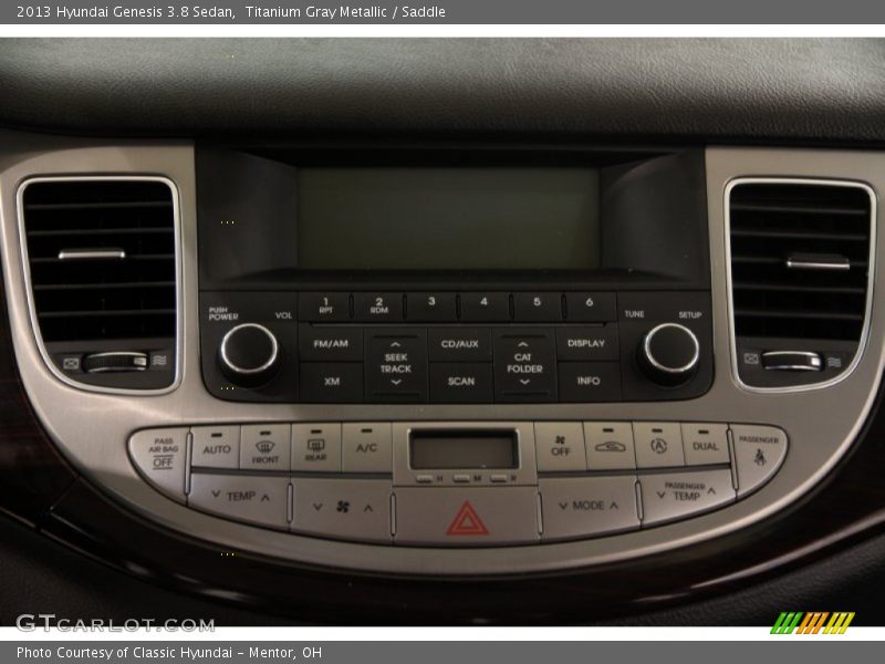 Titanium Gray Metallic / Saddle 2013 Hyundai Genesis 3.8 Sedan