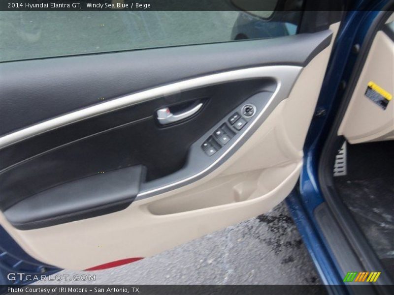 Windy Sea Blue / Beige 2014 Hyundai Elantra GT