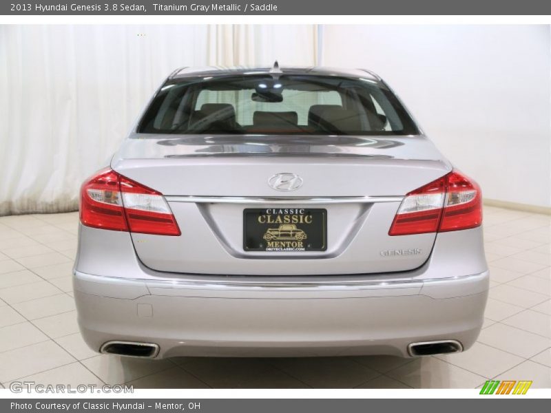 Titanium Gray Metallic / Saddle 2013 Hyundai Genesis 3.8 Sedan