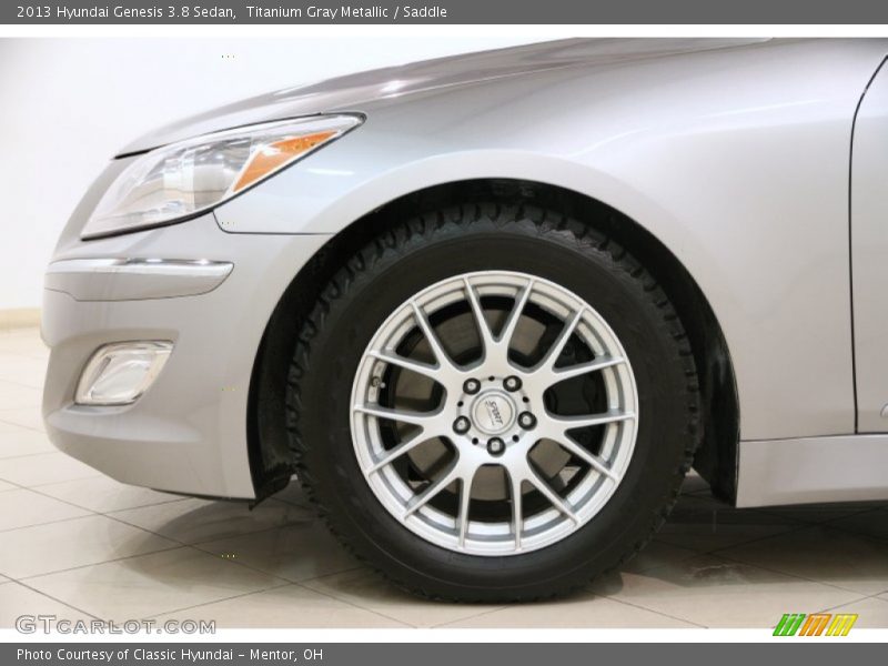 Titanium Gray Metallic / Saddle 2013 Hyundai Genesis 3.8 Sedan