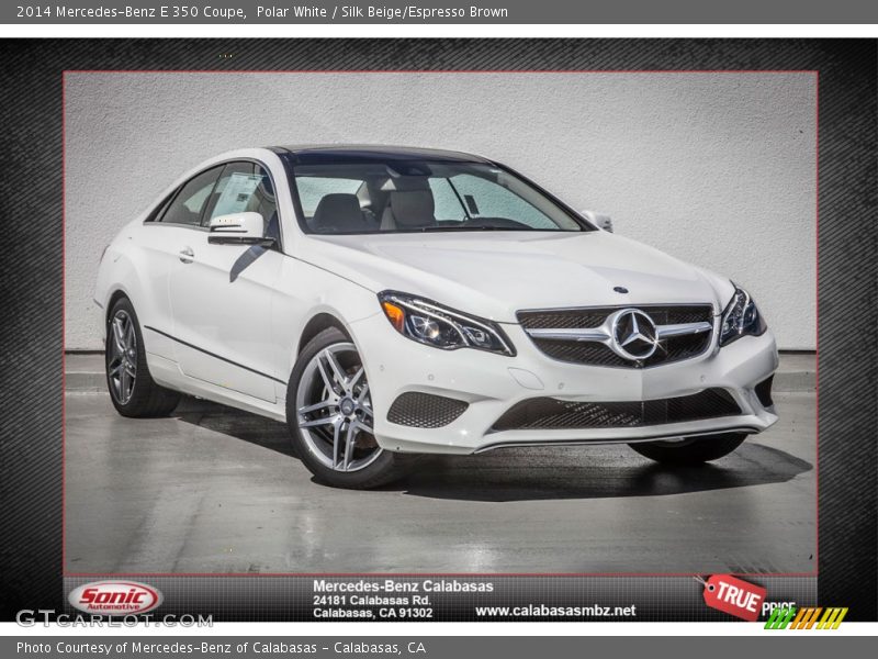 Polar White / Silk Beige/Espresso Brown 2014 Mercedes-Benz E 350 Coupe