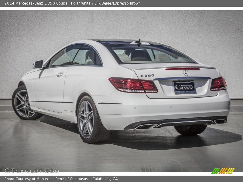 Polar White / Silk Beige/Espresso Brown 2014 Mercedes-Benz E 350 Coupe