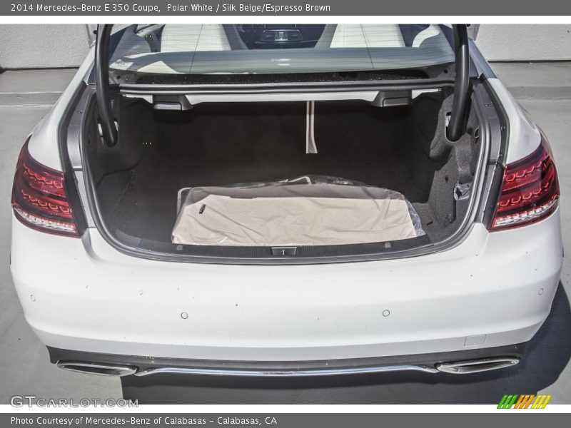 Polar White / Silk Beige/Espresso Brown 2014 Mercedes-Benz E 350 Coupe
