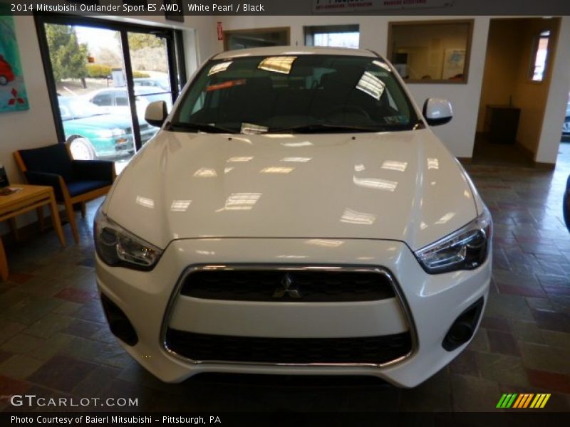 White Pearl / Black 2014 Mitsubishi Outlander Sport ES AWD
