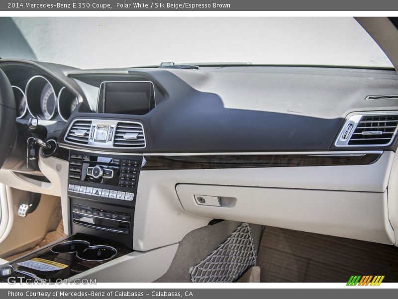 Polar White / Silk Beige/Espresso Brown 2014 Mercedes-Benz E 350 Coupe