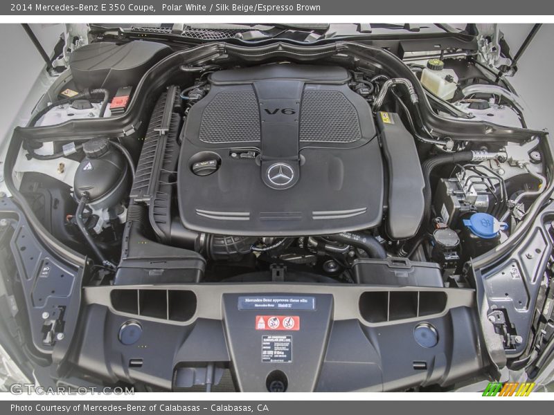 Polar White / Silk Beige/Espresso Brown 2014 Mercedes-Benz E 350 Coupe
