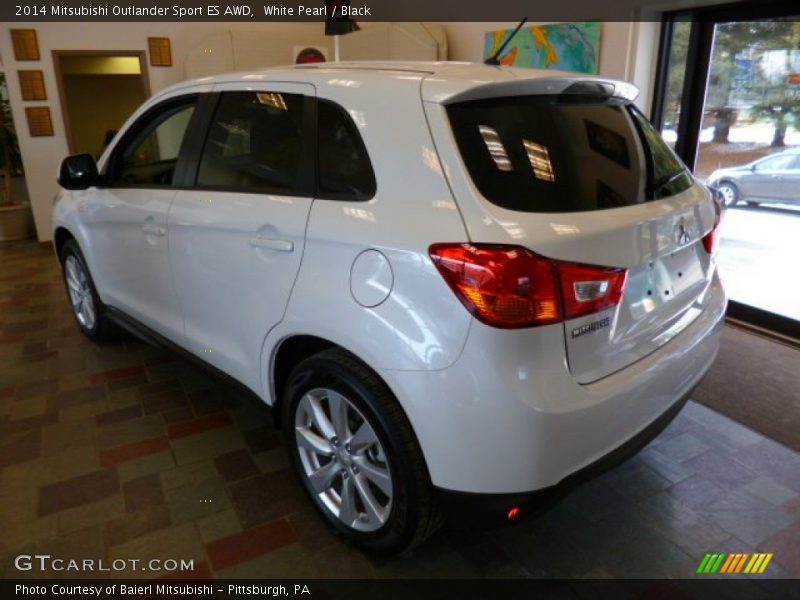 White Pearl / Black 2014 Mitsubishi Outlander Sport ES AWD