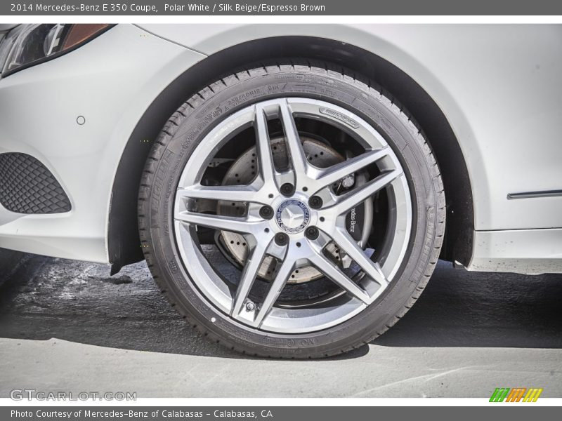 Polar White / Silk Beige/Espresso Brown 2014 Mercedes-Benz E 350 Coupe