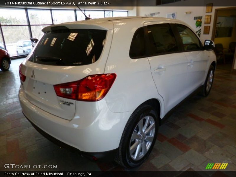 White Pearl / Black 2014 Mitsubishi Outlander Sport ES AWD