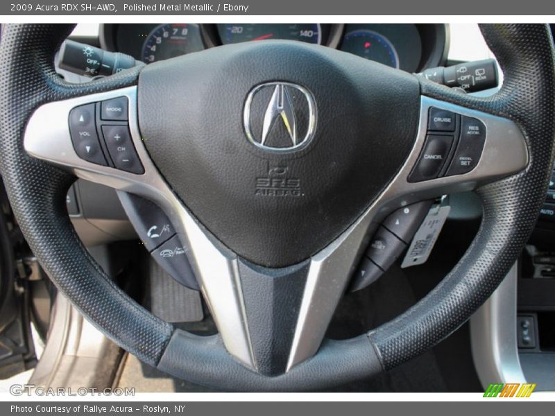 Polished Metal Metallic / Ebony 2009 Acura RDX SH-AWD