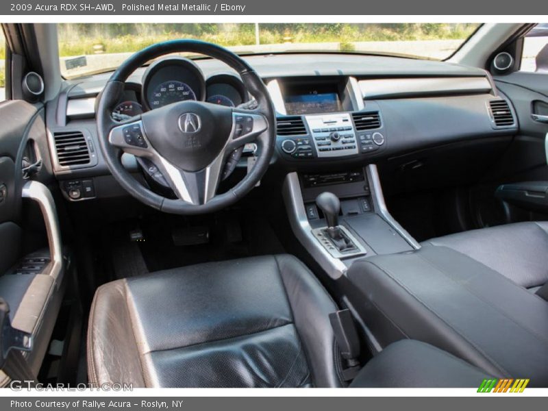 Polished Metal Metallic / Ebony 2009 Acura RDX SH-AWD