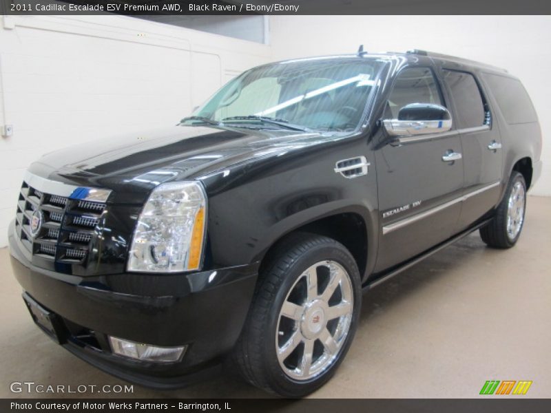 Black Raven / Ebony/Ebony 2011 Cadillac Escalade ESV Premium AWD