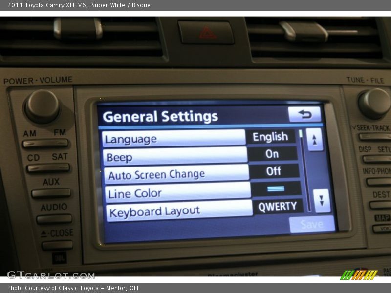 Super White / Bisque 2011 Toyota Camry XLE V6
