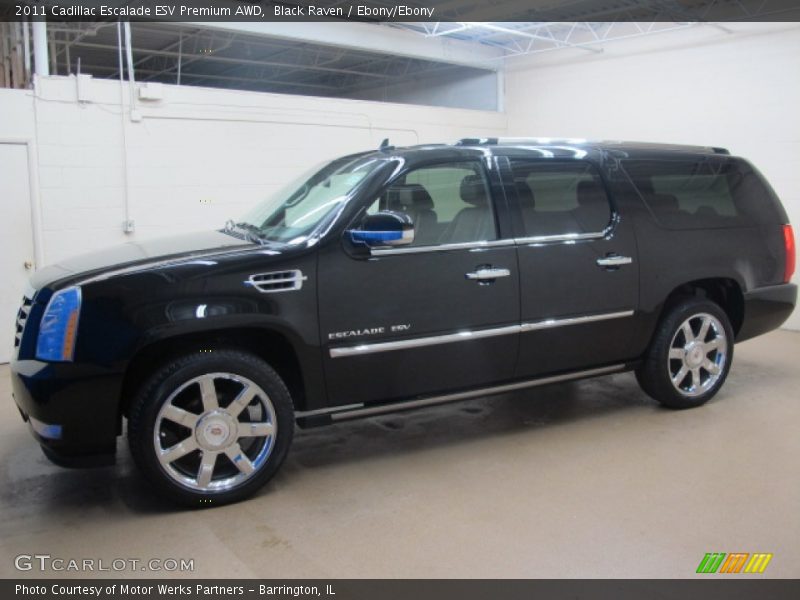 Black Raven / Ebony/Ebony 2011 Cadillac Escalade ESV Premium AWD