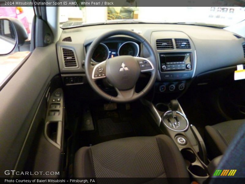White Pearl / Black 2014 Mitsubishi Outlander Sport ES AWD