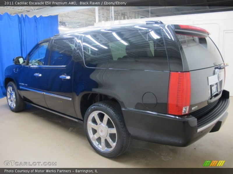 Black Raven / Ebony/Ebony 2011 Cadillac Escalade ESV Premium AWD