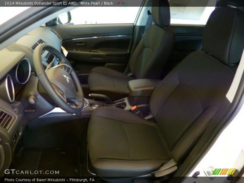 White Pearl / Black 2014 Mitsubishi Outlander Sport ES AWD