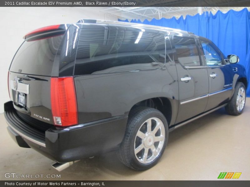 Black Raven / Ebony/Ebony 2011 Cadillac Escalade ESV Premium AWD