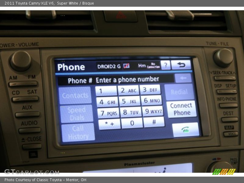 Super White / Bisque 2011 Toyota Camry XLE V6