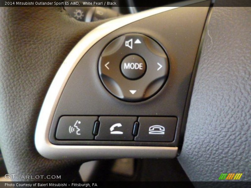 White Pearl / Black 2014 Mitsubishi Outlander Sport ES AWD