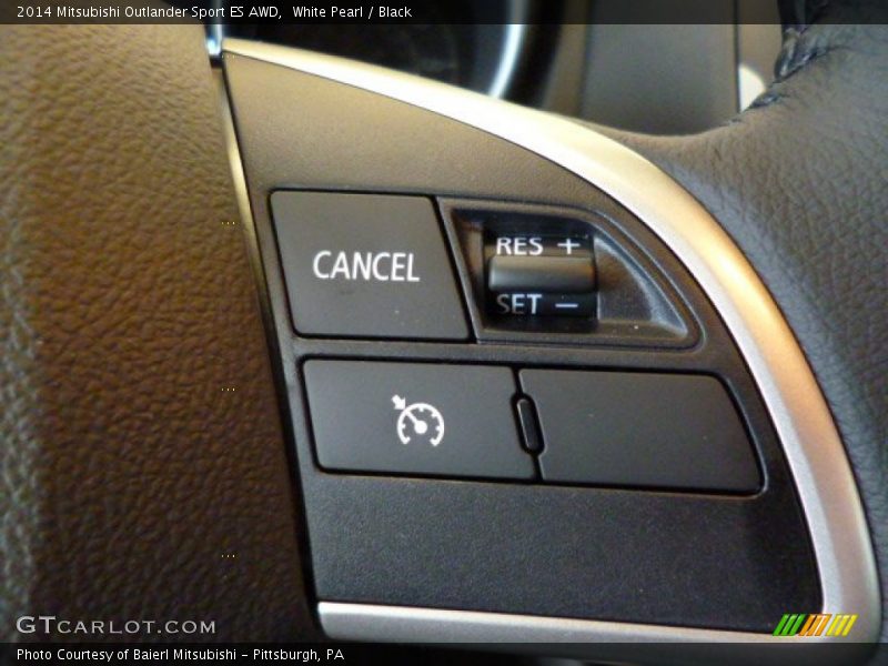 White Pearl / Black 2014 Mitsubishi Outlander Sport ES AWD