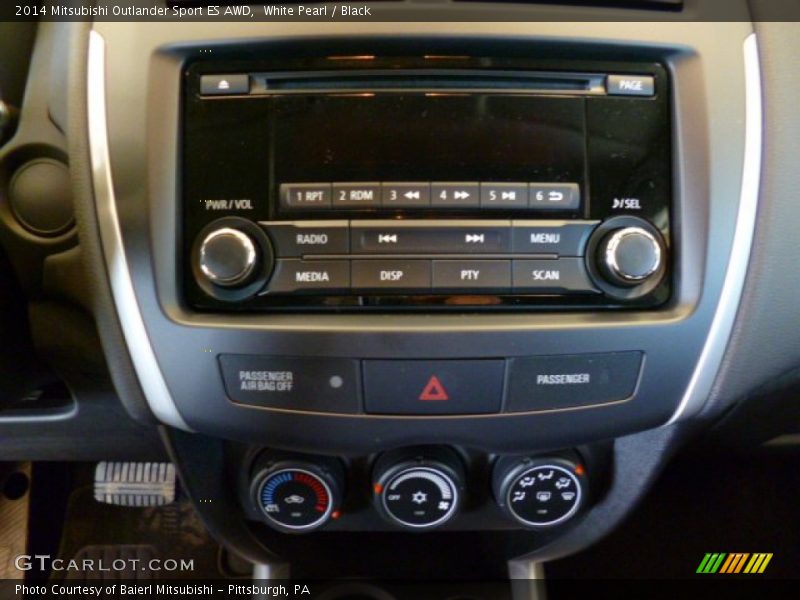 White Pearl / Black 2014 Mitsubishi Outlander Sport ES AWD