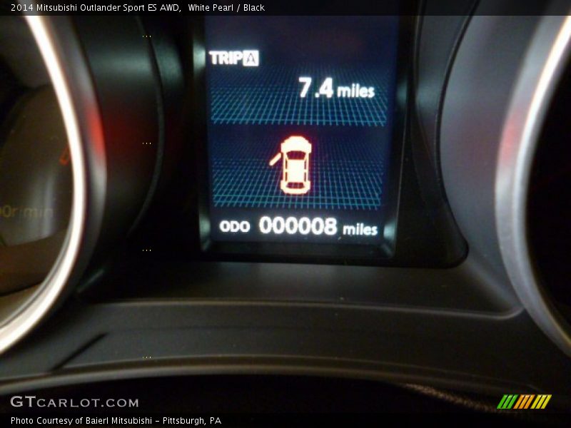 White Pearl / Black 2014 Mitsubishi Outlander Sport ES AWD
