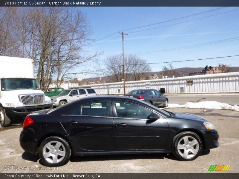Carbon Black Metallic / Ebony 2010 Pontiac G6 Sedan