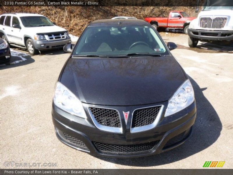 Carbon Black Metallic / Ebony 2010 Pontiac G6 Sedan