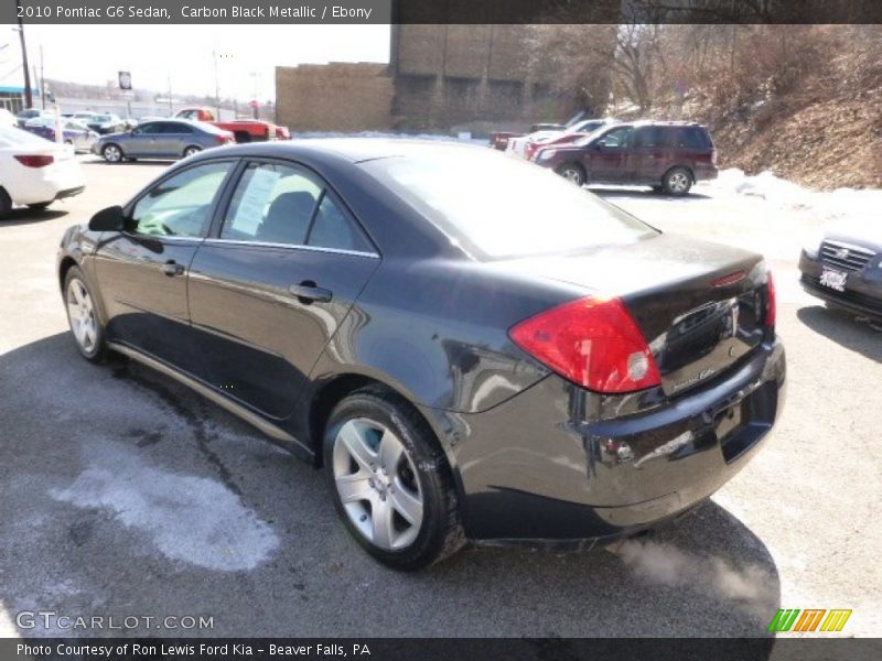 Carbon Black Metallic / Ebony 2010 Pontiac G6 Sedan