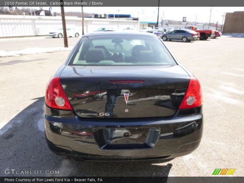 Carbon Black Metallic / Ebony 2010 Pontiac G6 Sedan