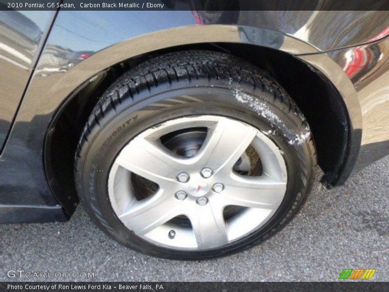 Carbon Black Metallic / Ebony 2010 Pontiac G6 Sedan
