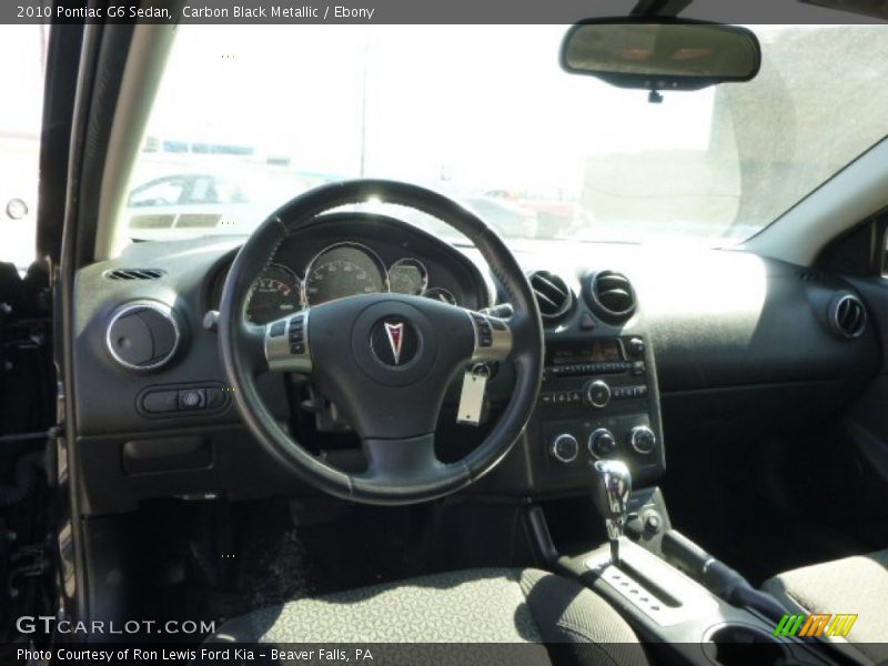 Carbon Black Metallic / Ebony 2010 Pontiac G6 Sedan