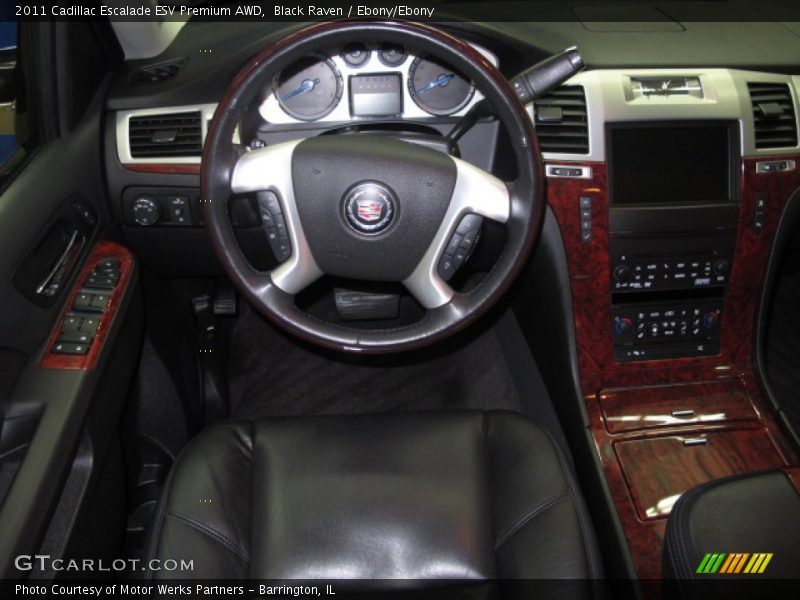Black Raven / Ebony/Ebony 2011 Cadillac Escalade ESV Premium AWD