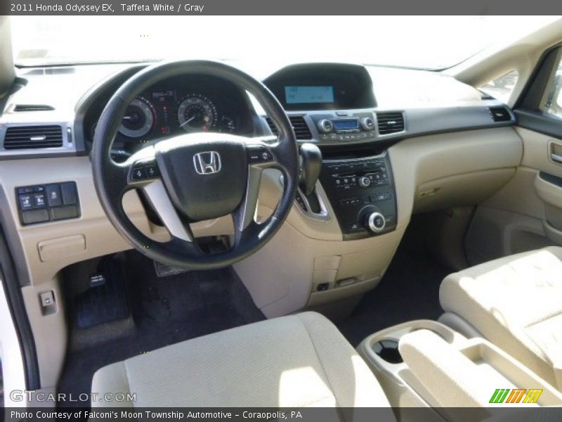 Taffeta White / Gray 2011 Honda Odyssey EX