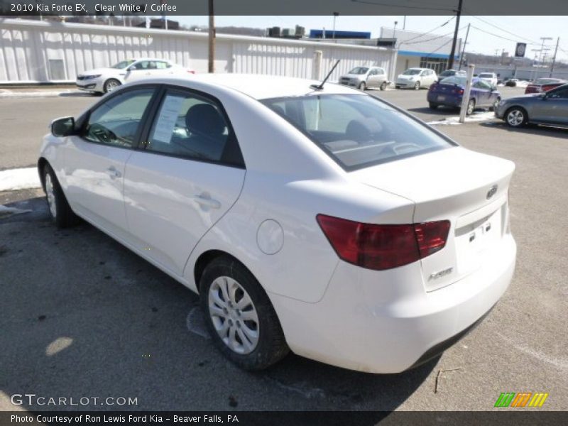 Clear White / Coffee 2010 Kia Forte EX