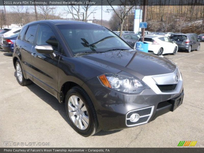 Polished Metal Metallic / Ebony 2011 Acura RDX Technology