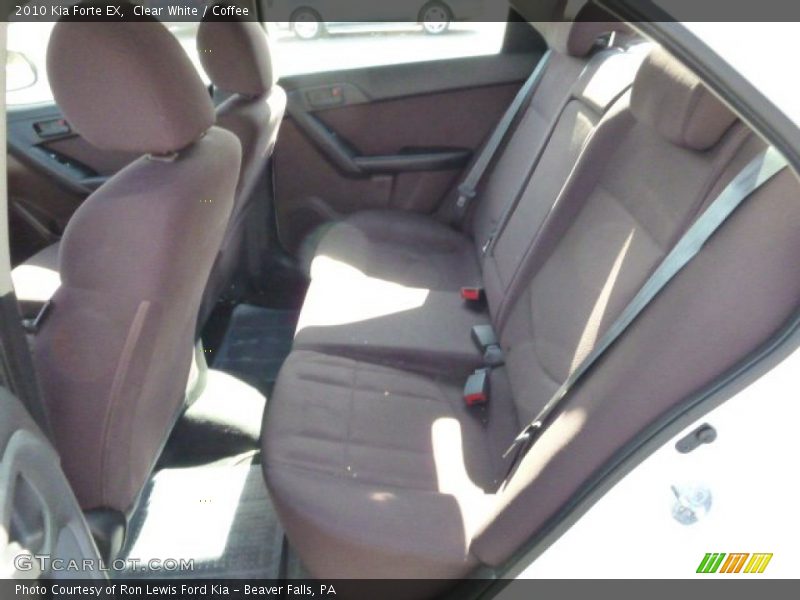 Clear White / Coffee 2010 Kia Forte EX