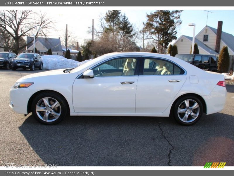 Premium White Pearl / Parchment 2011 Acura TSX Sedan