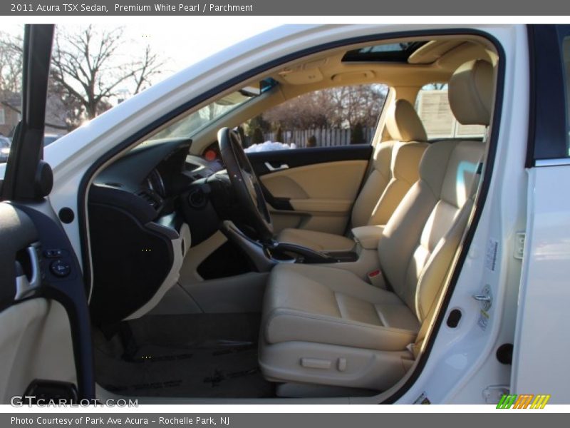 Premium White Pearl / Parchment 2011 Acura TSX Sedan