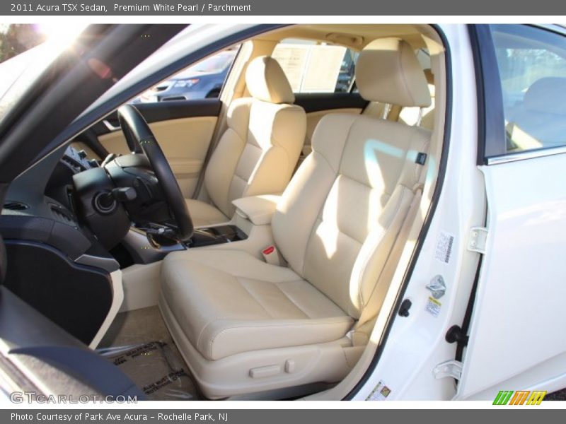 Premium White Pearl / Parchment 2011 Acura TSX Sedan