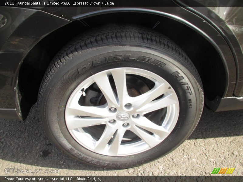Espresso Brown / Beige 2011 Hyundai Santa Fe Limited AWD
