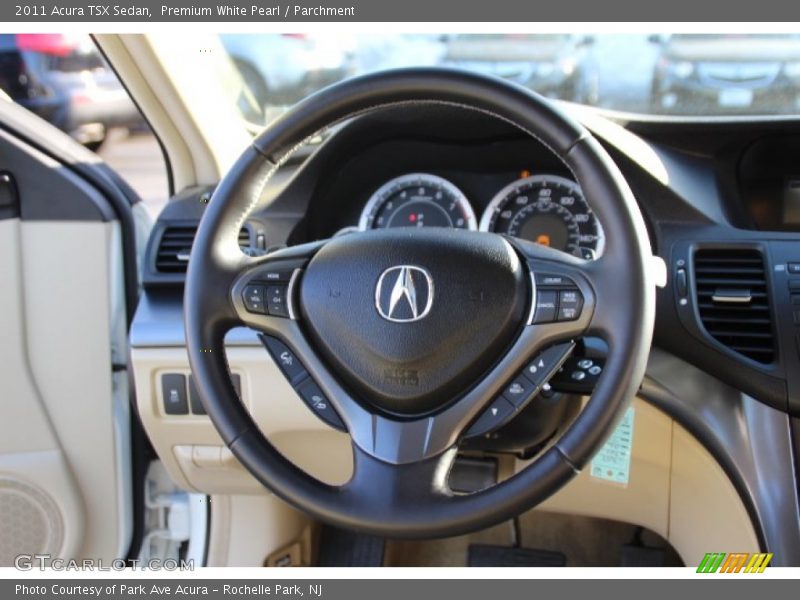 Premium White Pearl / Parchment 2011 Acura TSX Sedan